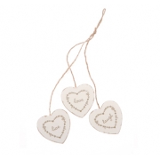 'Love, Live, Laugh' Hanging Hearts