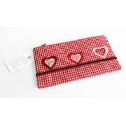 Gingham Heart Purse