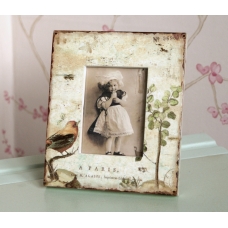 Antique Parisian Bird Photo Frame