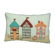 Beach Hut Cushion