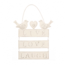 Vintage Live Love Laugh Plaque