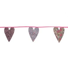 Vintage Floral Heart Bunting