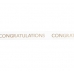 Gold 'Congratulations' Ribbon