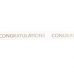 Gold 'Congratulations' Ribbon