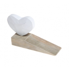 Wooden Heart Doorstop