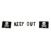 Pirate Skull Garland 'Keep Out'