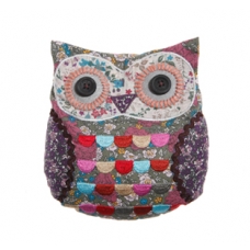 Vintage Floral Owl Doorstop